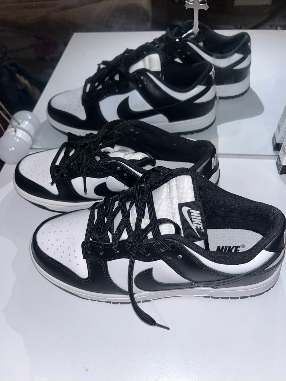 Nike Women’s Black and White Low-Top Sneakers